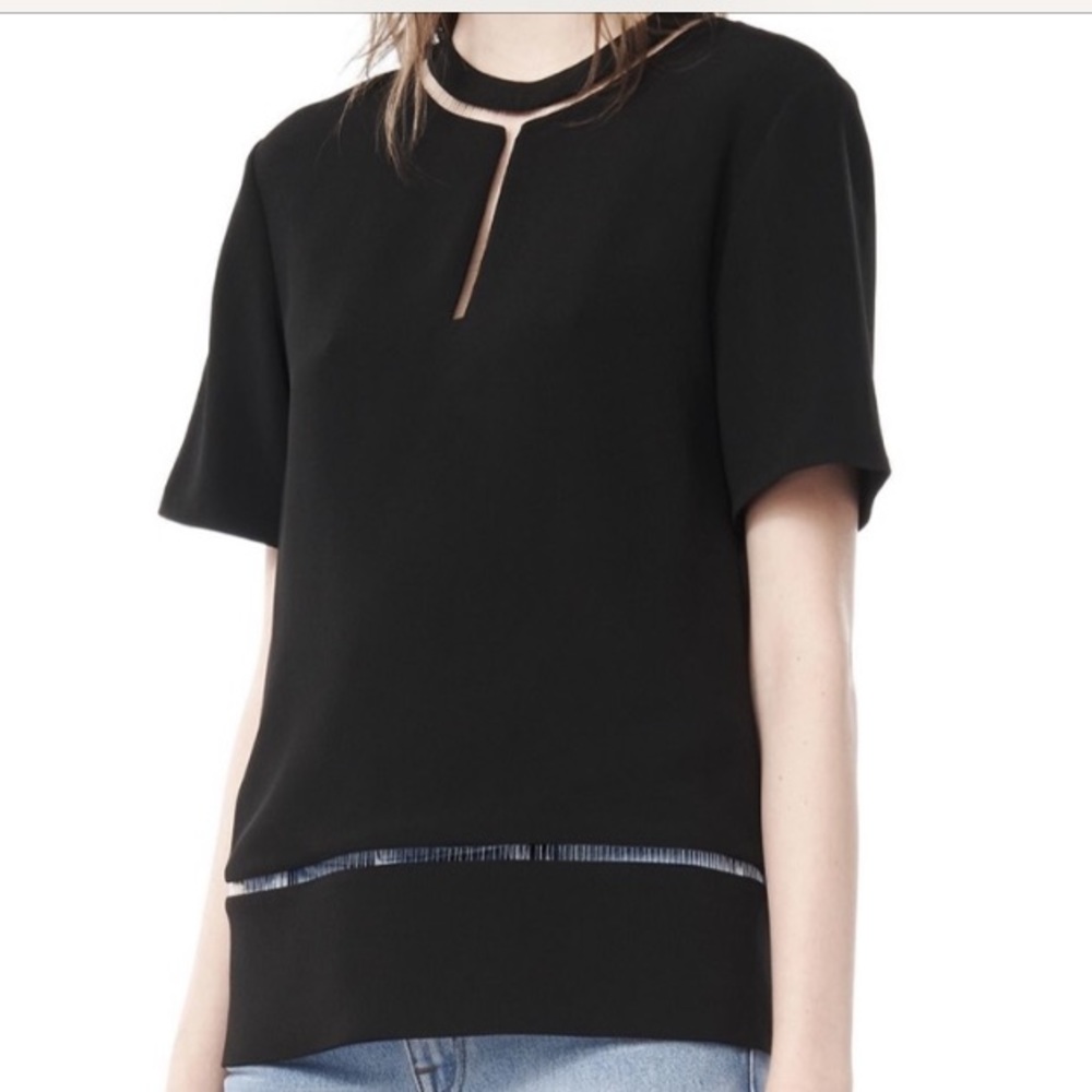 Alexander Wang Black fishline top